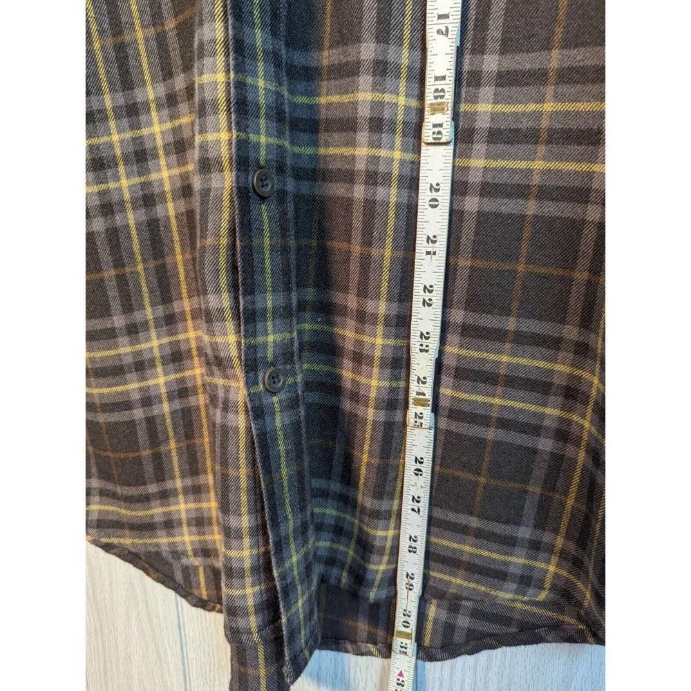 Wolverine Mens Plaid Flannel Long Sleeve Cotton Casual Button Up Shirt Medium - Picture 7 of 7